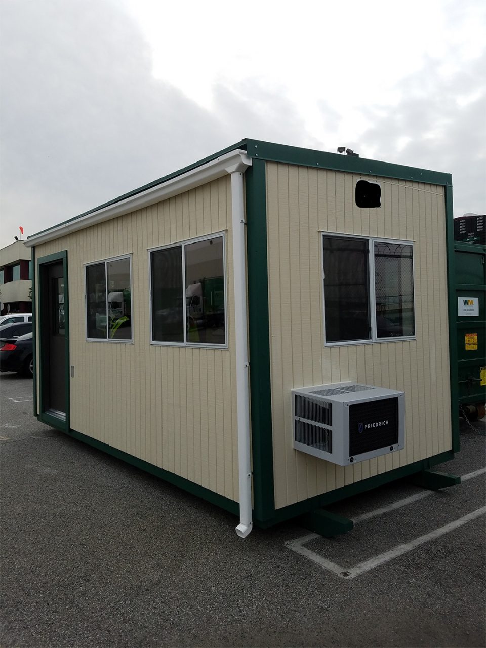 Guard booth installation