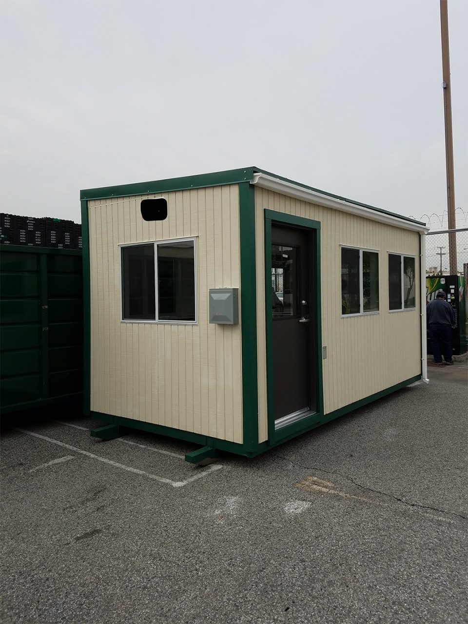 Guard booth installation