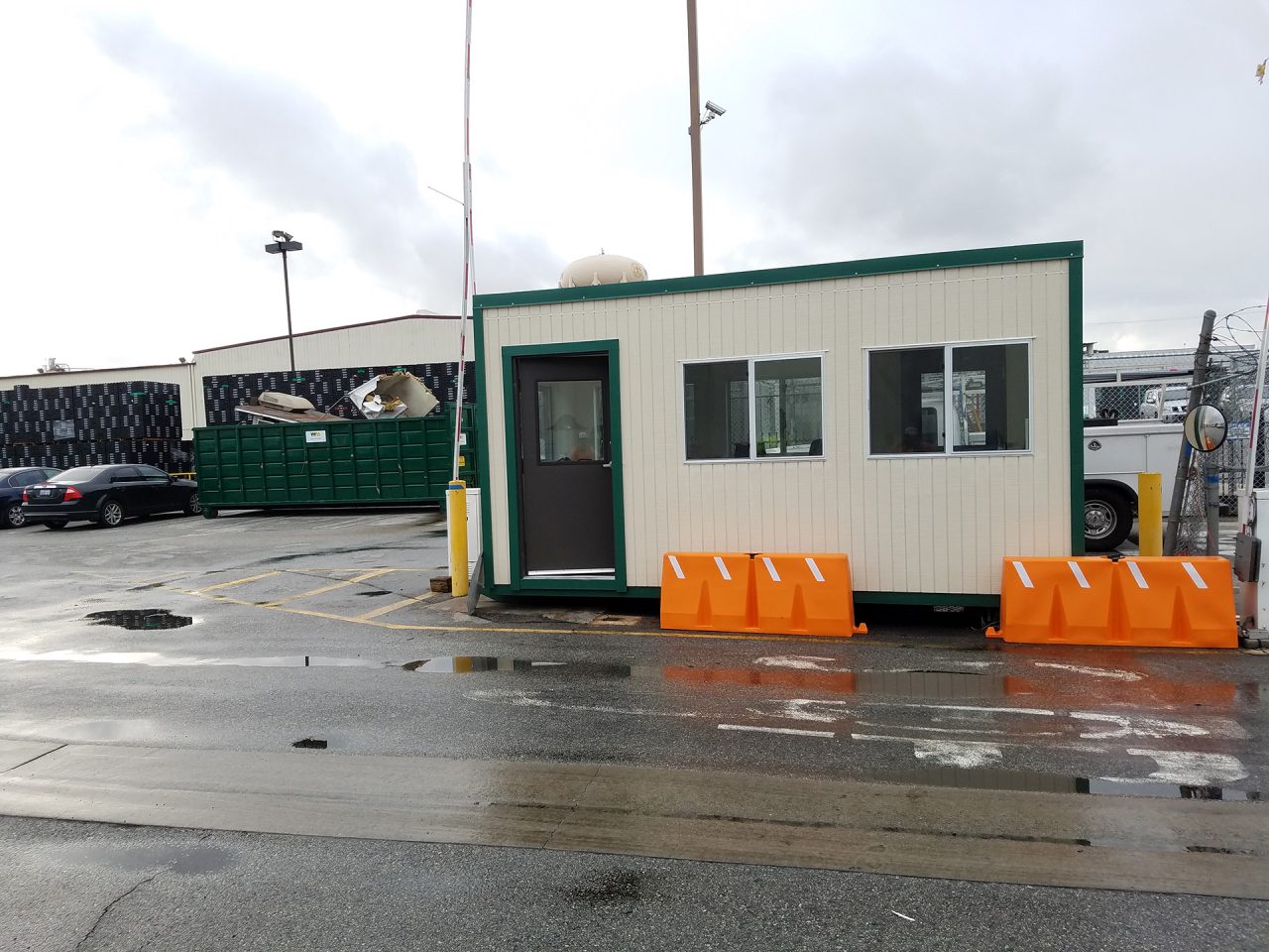 Guard booth installation