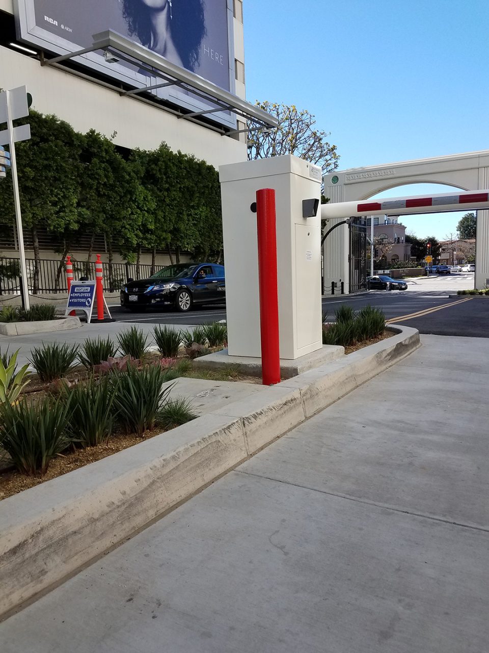 Security bollard installation