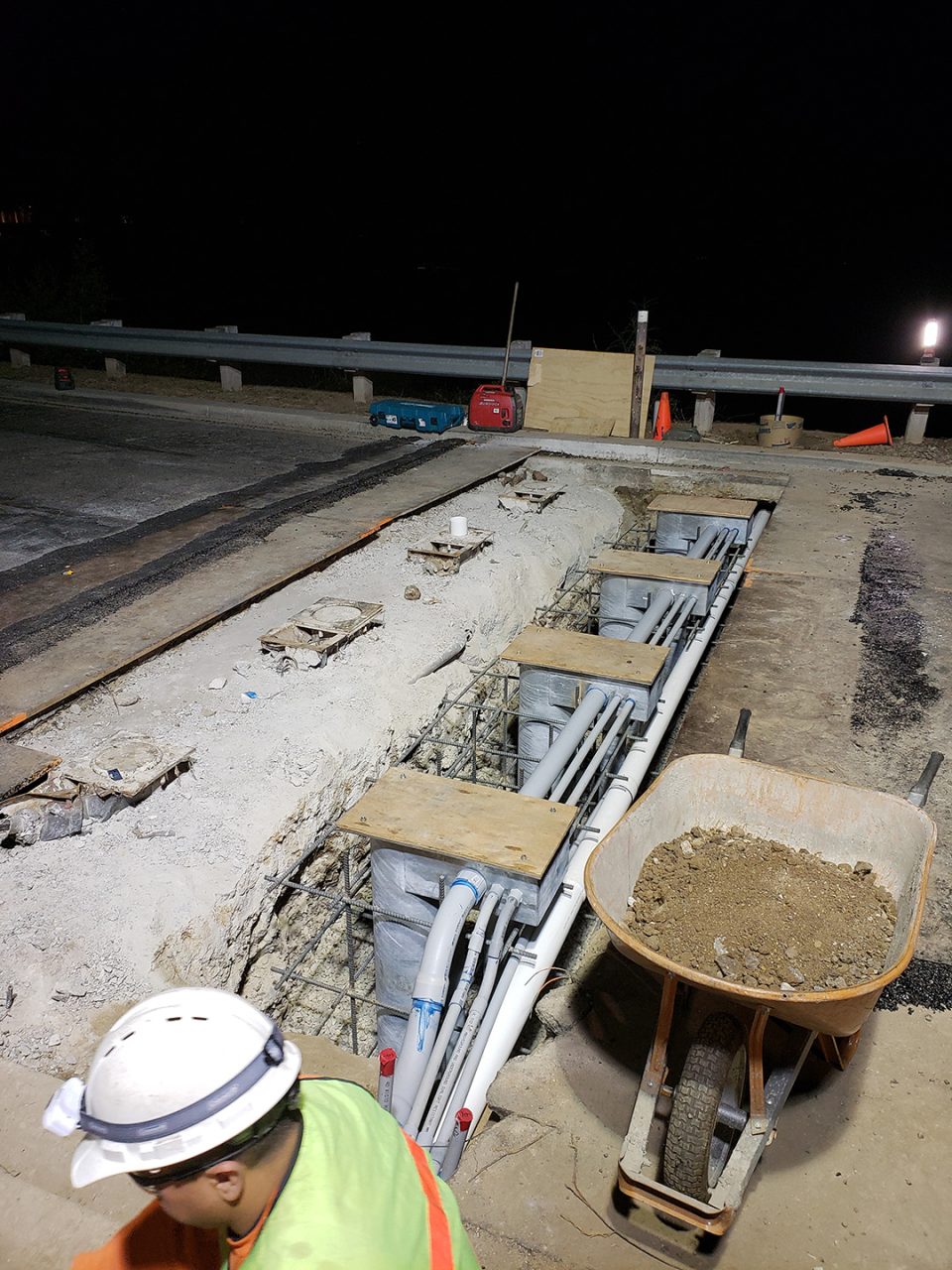 Conduit work for access-control infrastructure