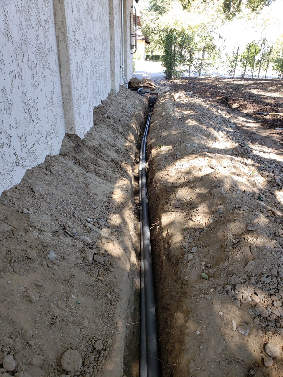 Trenching for access-control infrastructure