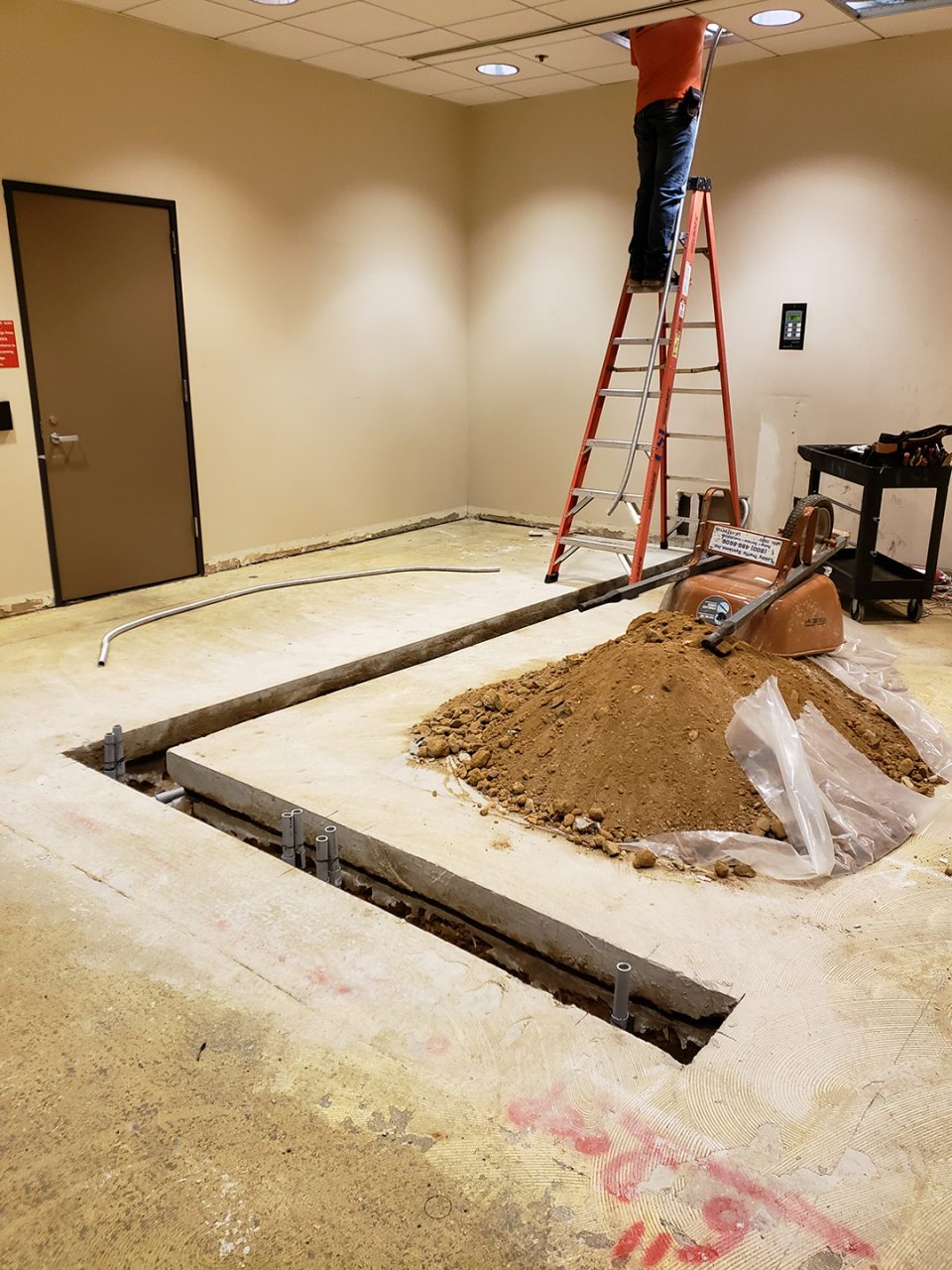 Conduit work for access-control infrastructure