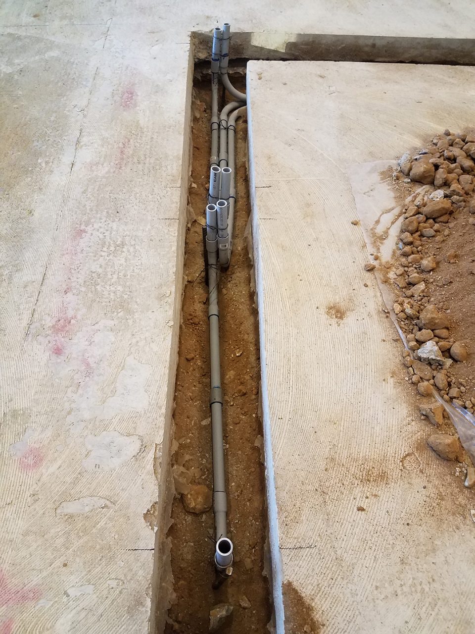 Conduit work for access-control infrastructure