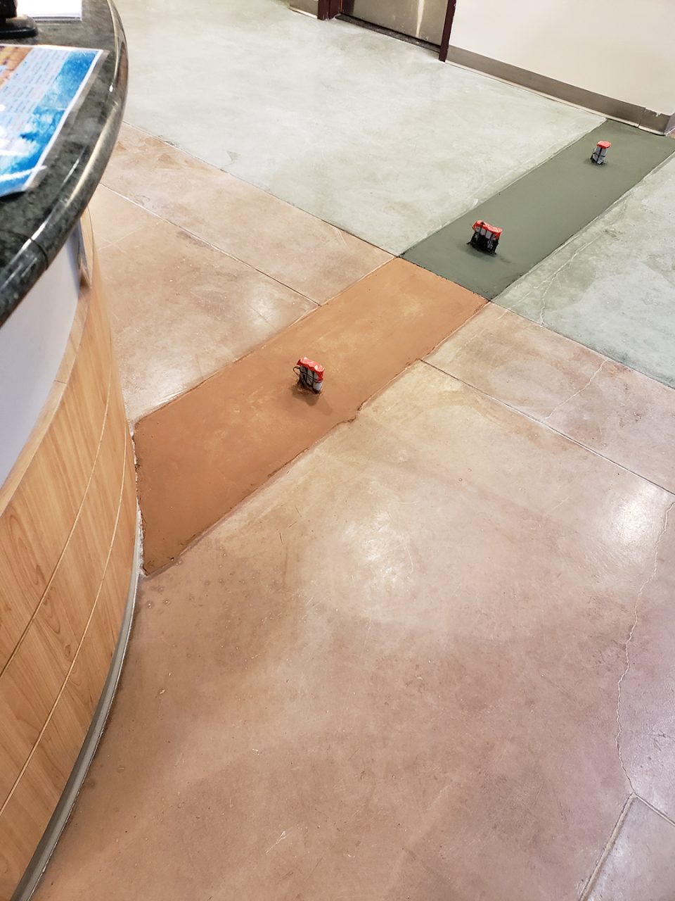 Concrete work for access and security installation