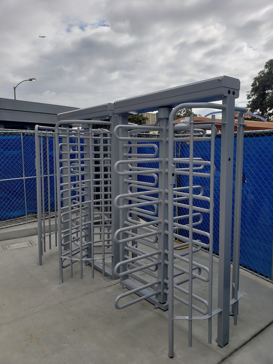 Full-height turnstile installation