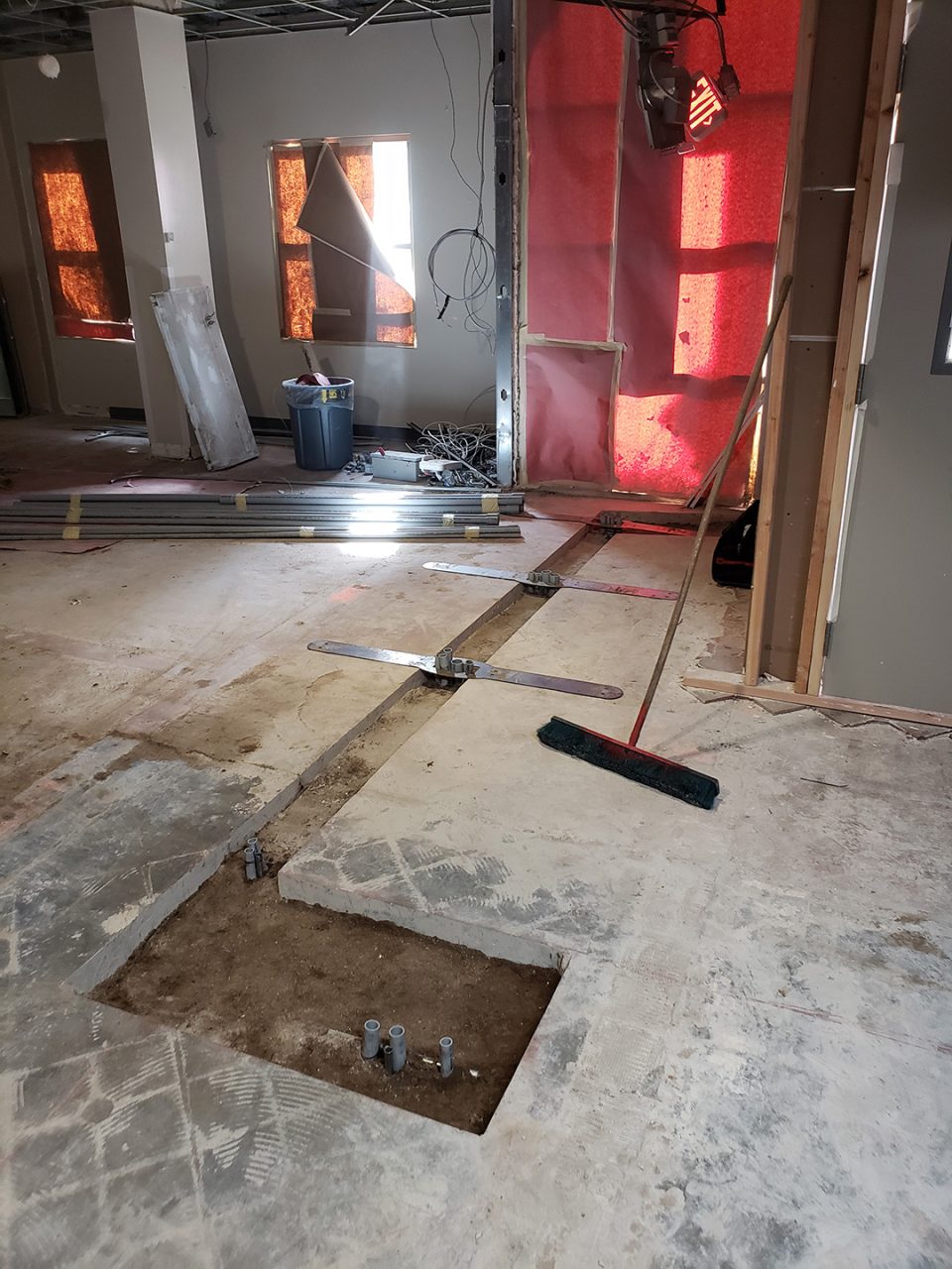 Trenching for access-control infrastructure