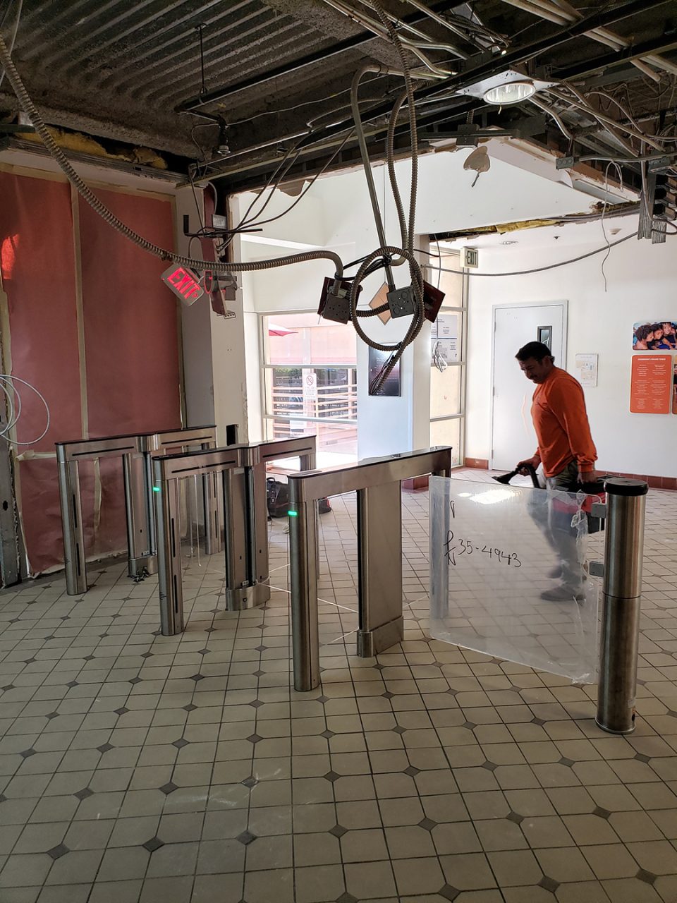 Waist-high swing gate installation