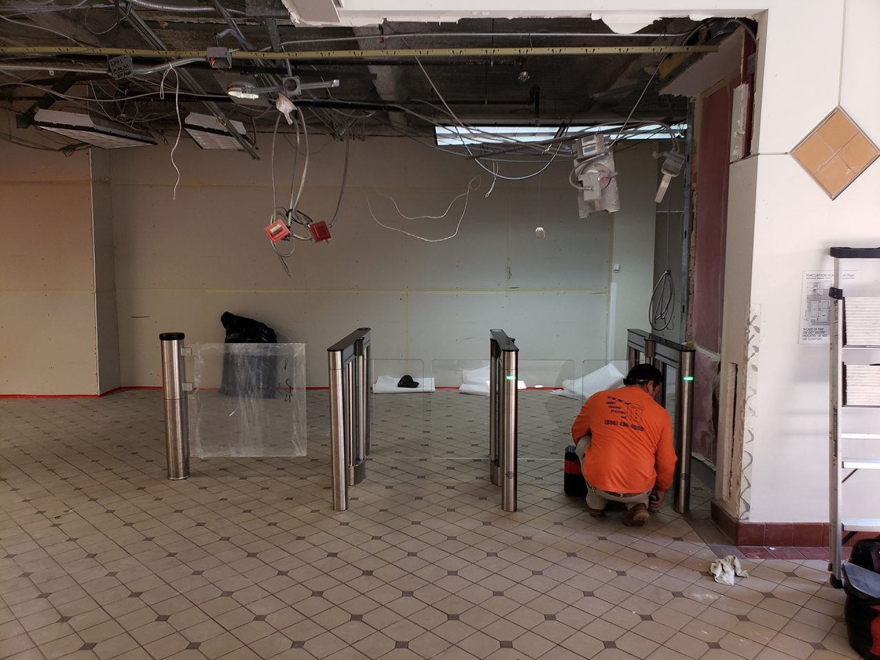 Waist-high swing gate installation