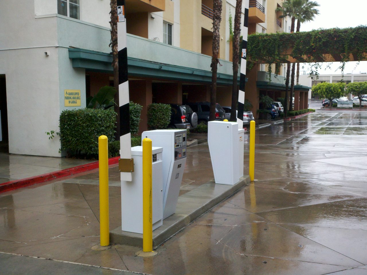 Security bollard installation