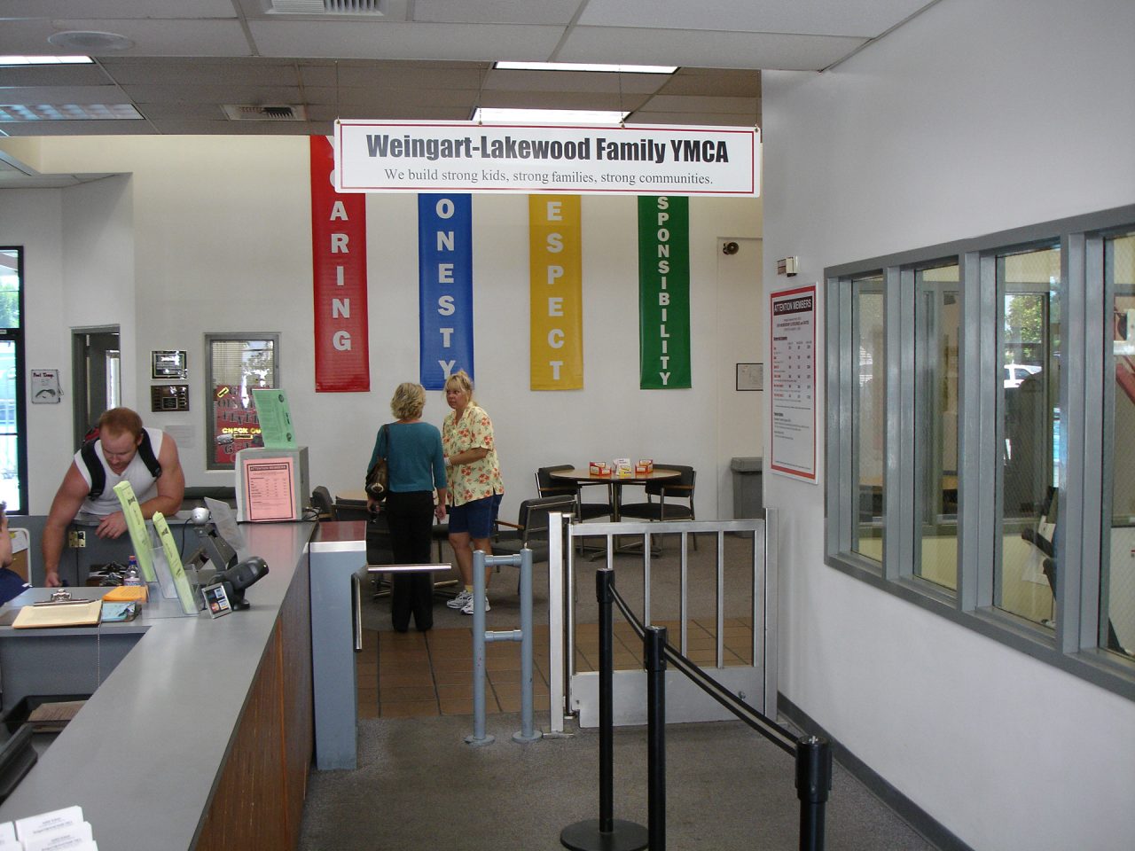 Waist-high turnstile installation