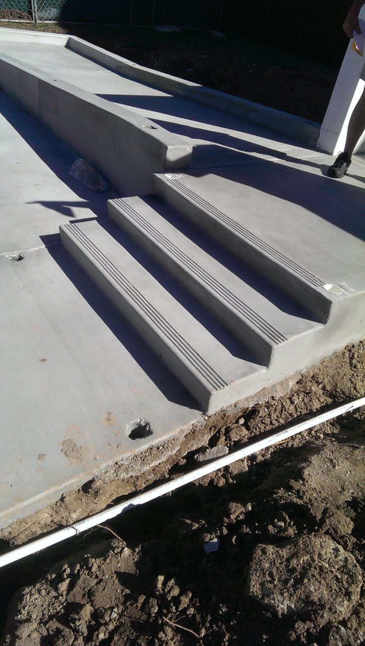 Concrete work for access and security installation