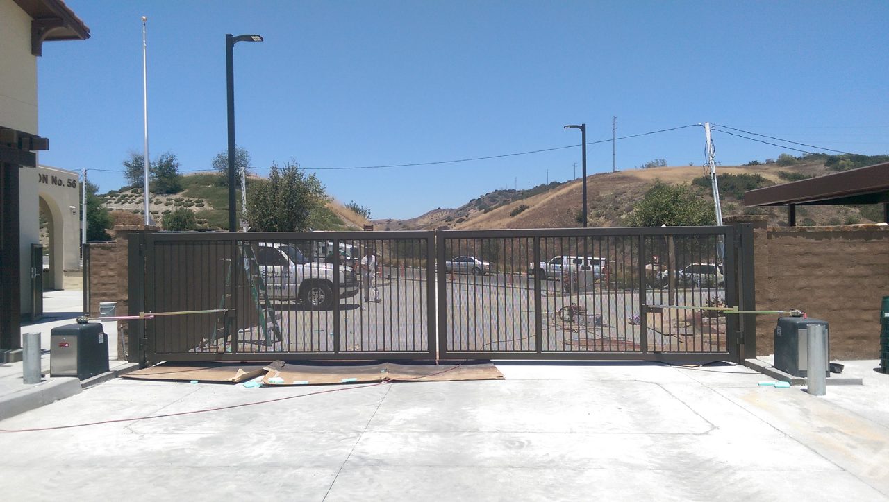Waist-high swing gate installation