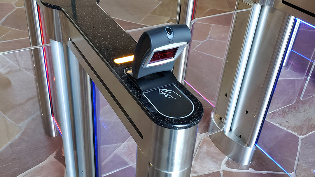 Hand scanner access-control system